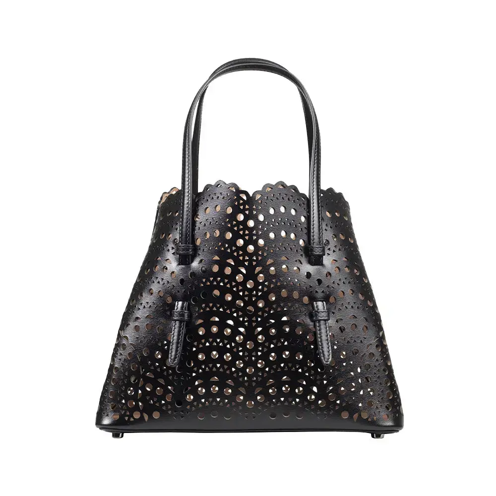 MINA 20 BAG VIENNE WAVE CALFSKIN · black