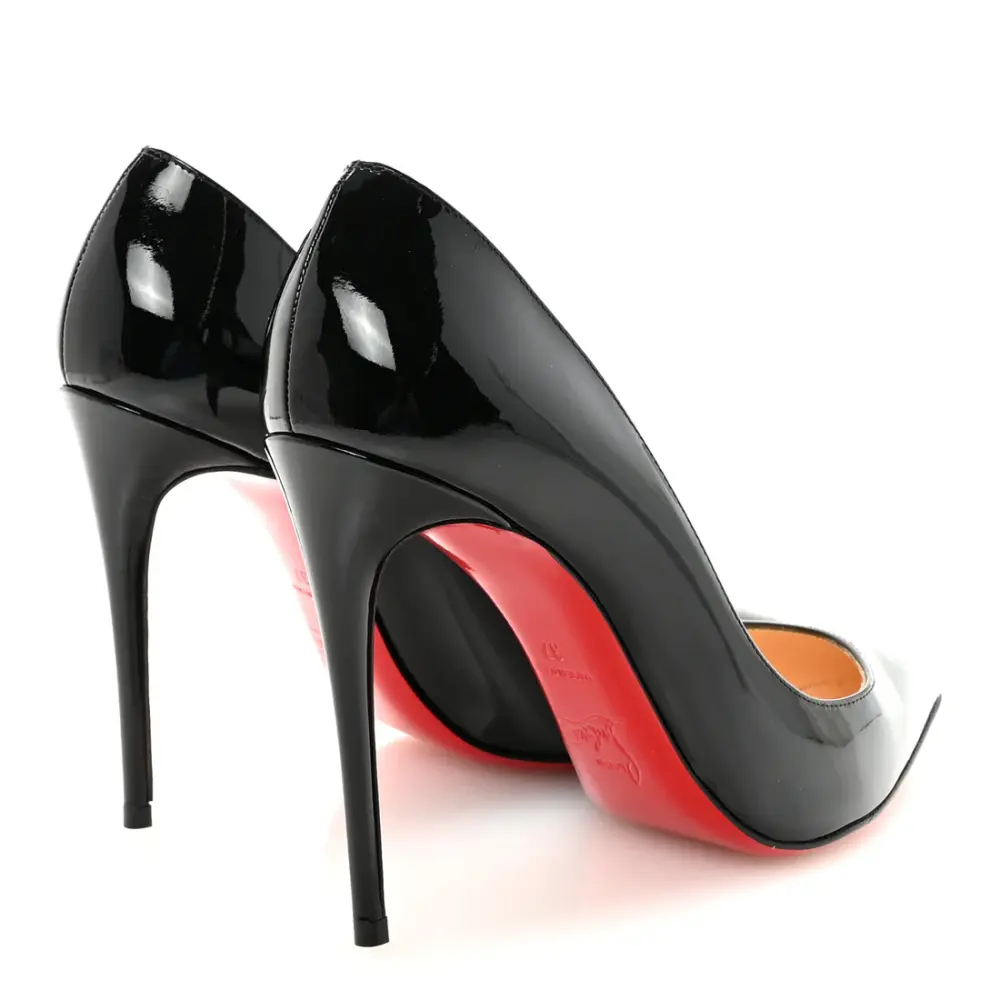 CL CHRISTIAN LOUBOUTIN PIGALLE FOLLIES 10CM black nero patent