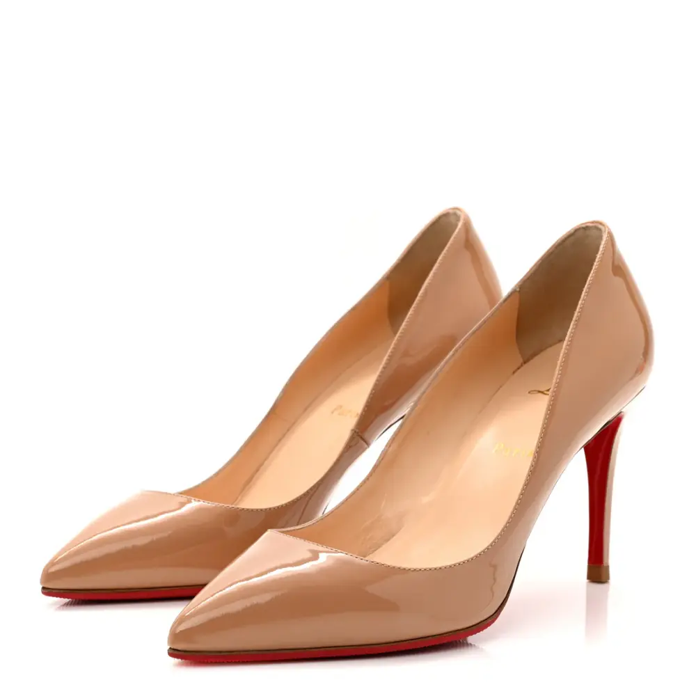 CL CHRISTIAN LOUBOUTIN PIGALLE FOLLIES 8,5CM · nude patent