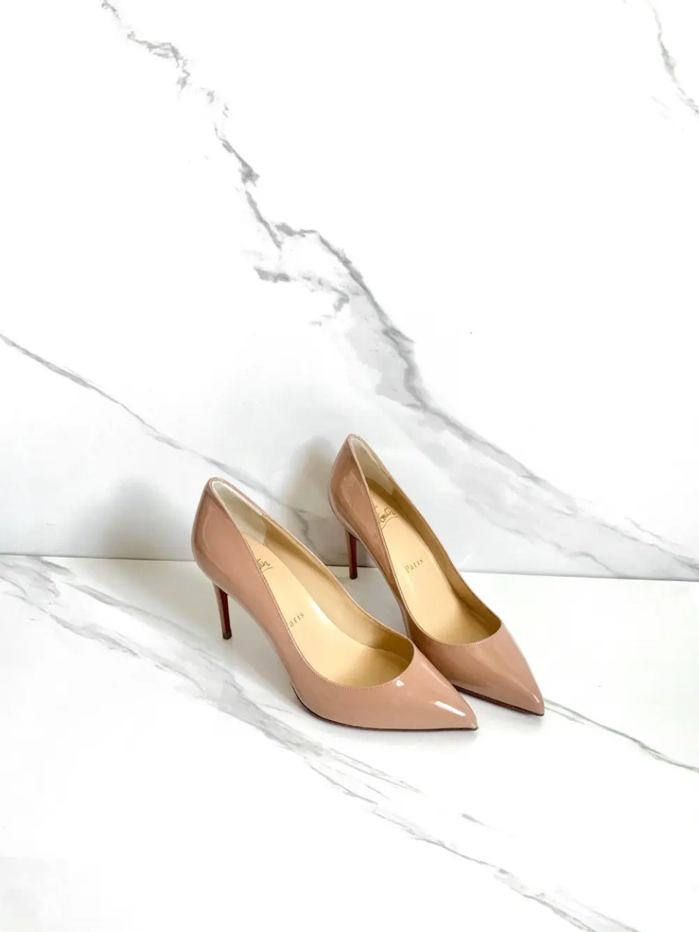 CL CHRISTIAN LOUBOUTIN PIGALLE FOLLIES 8,5CM nude patent