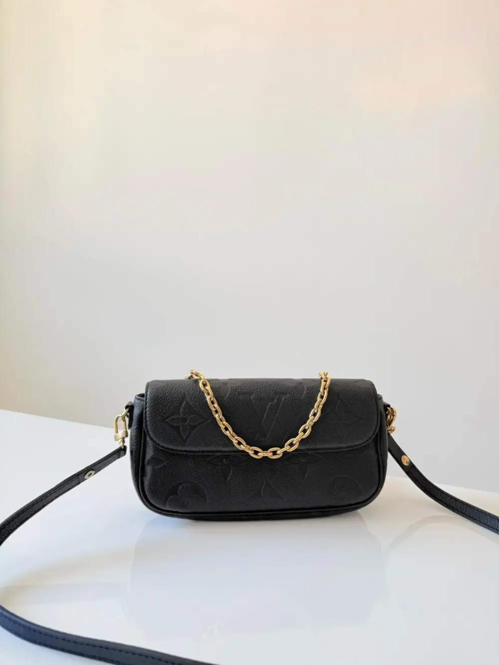 LOUIS VUITTON LV IVY WOC (PRELOVED) MONOGRAM EMPREINTE BLACK