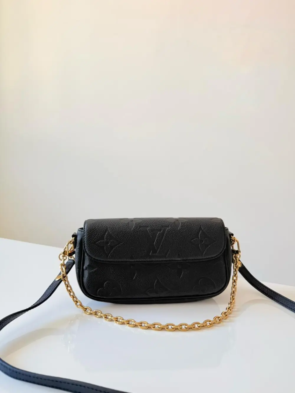 LOUIS VUITTON LV IVY WOC (PRELOVED) MONOGRAM EMPREINTE BLACK