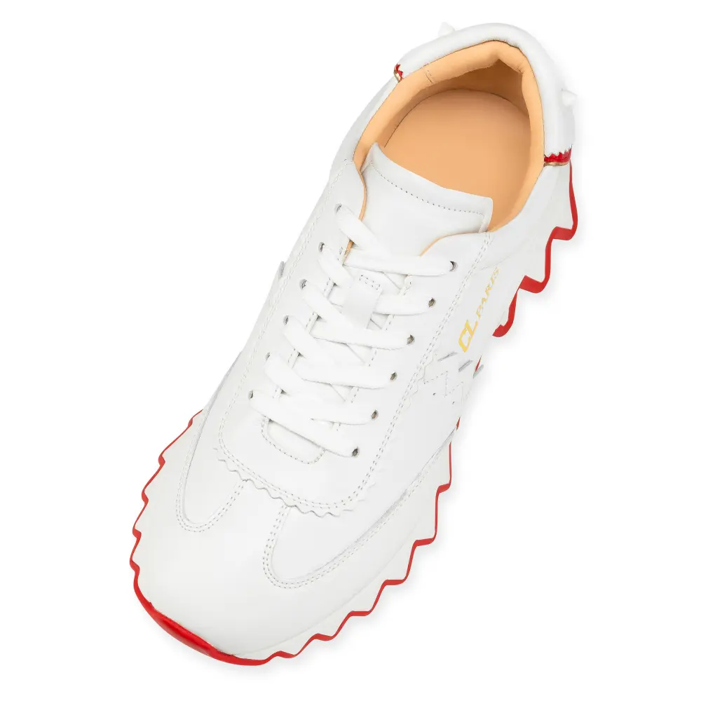 CL CHRISTIAN LOUBOUTIN SNEAKER LOUBISHARK all white