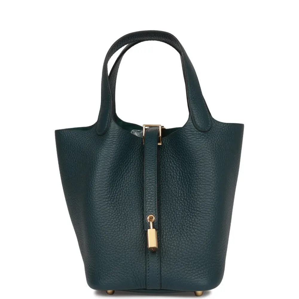 HERMES PICOTIN 18 VERT CYPRESS GHW