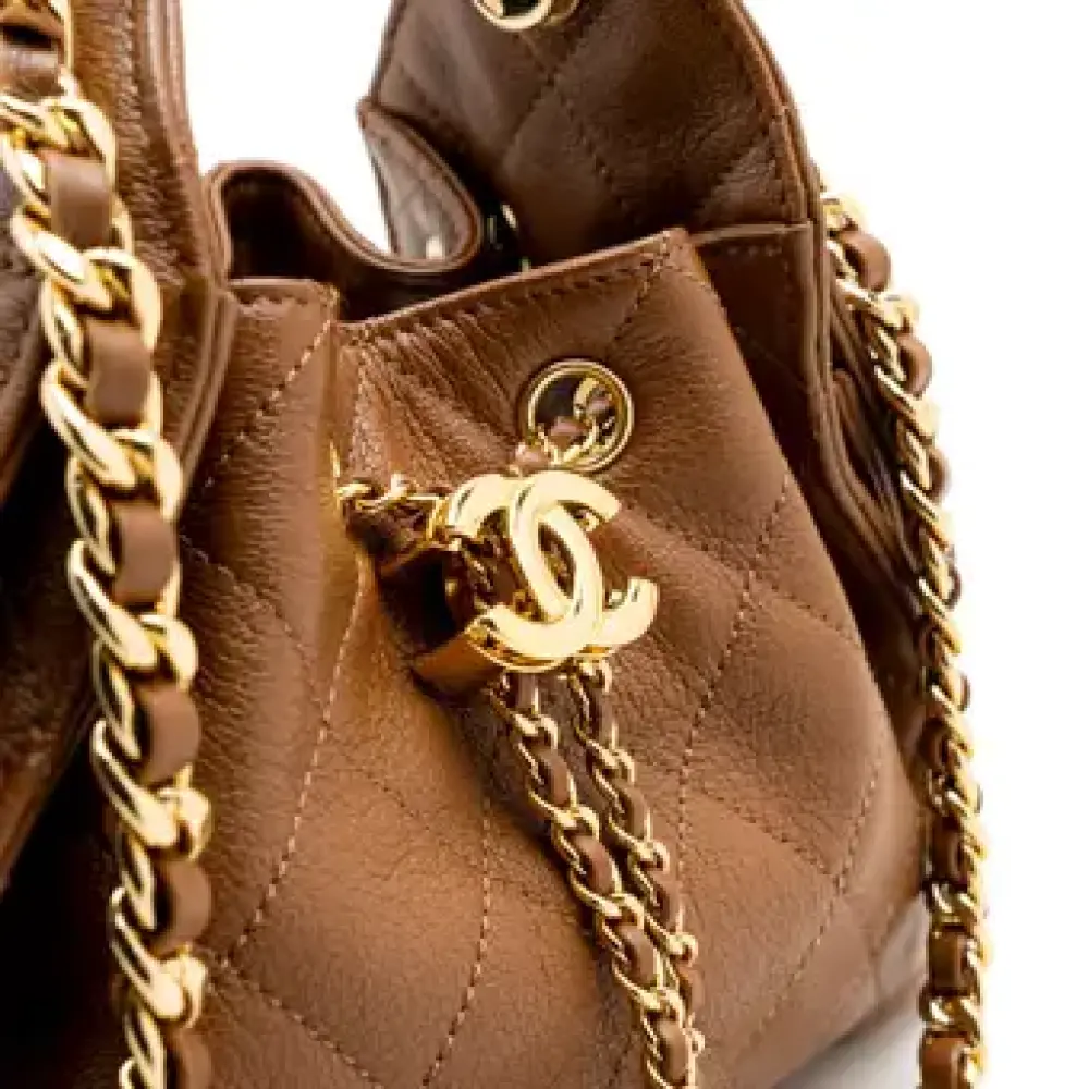 CHANEL C25 MINI HANDBAG CARAMEL GHW