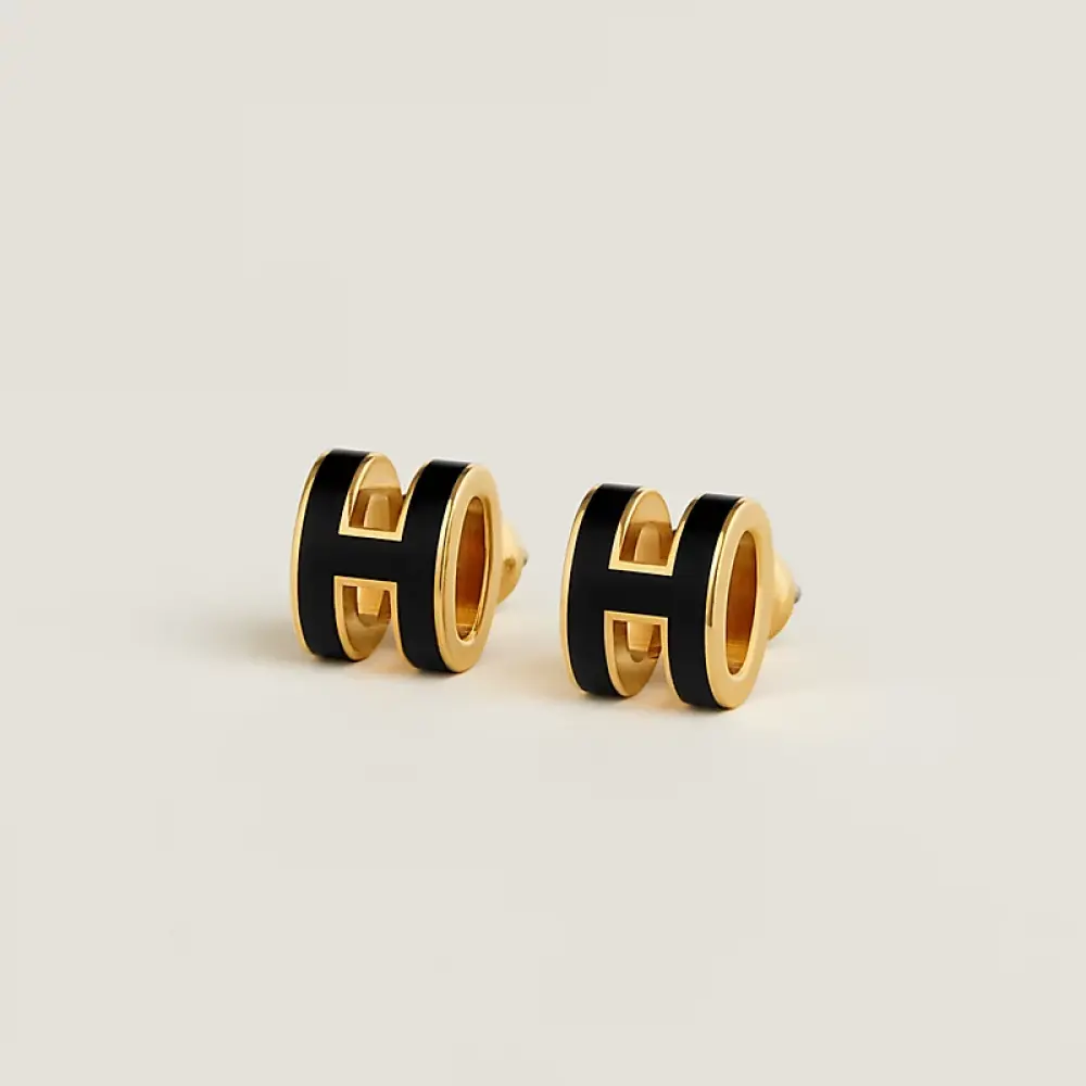 EARRING POP H · BLACK GHW