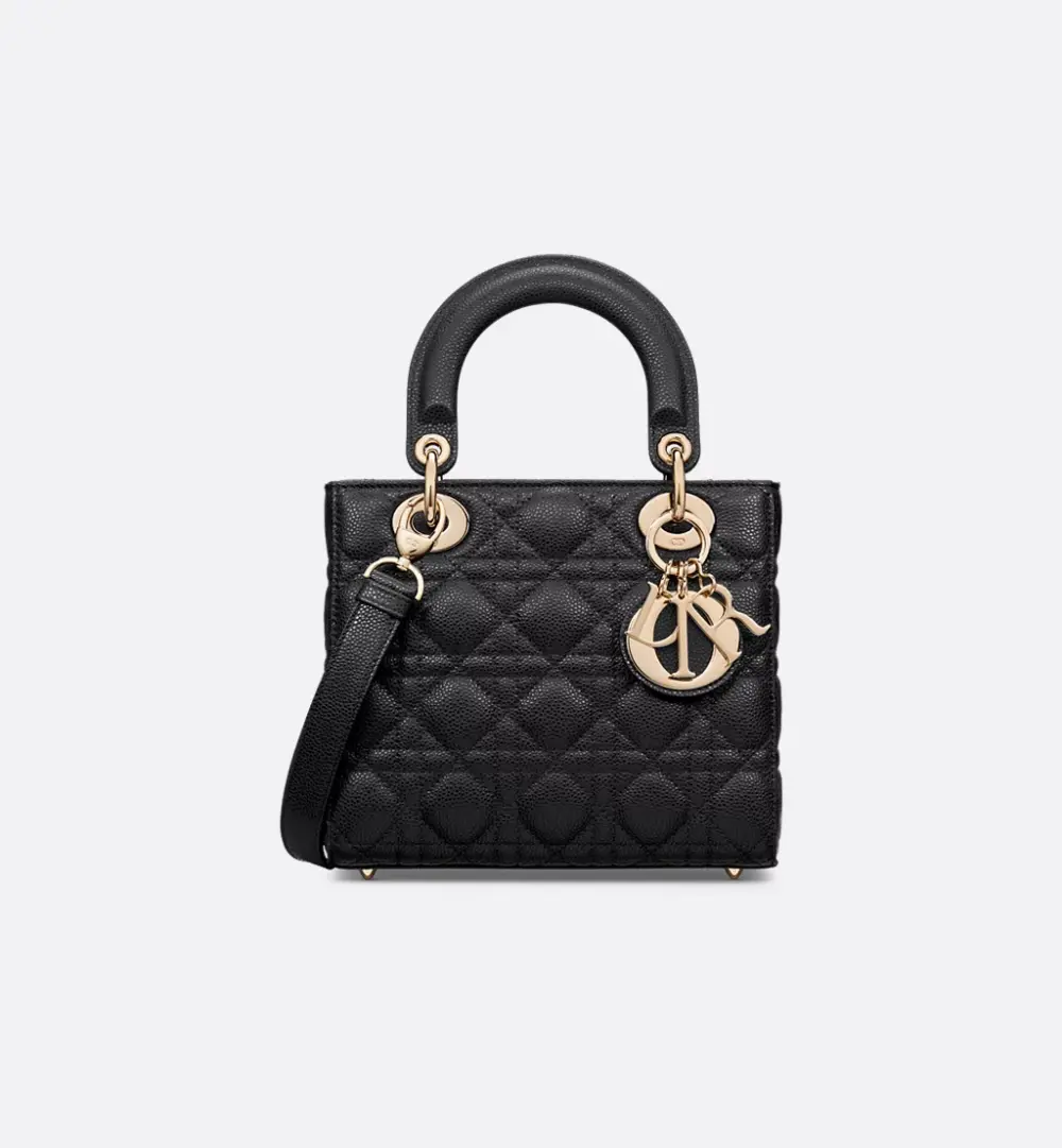 LADY DIOR SMALL · BLACK GHW