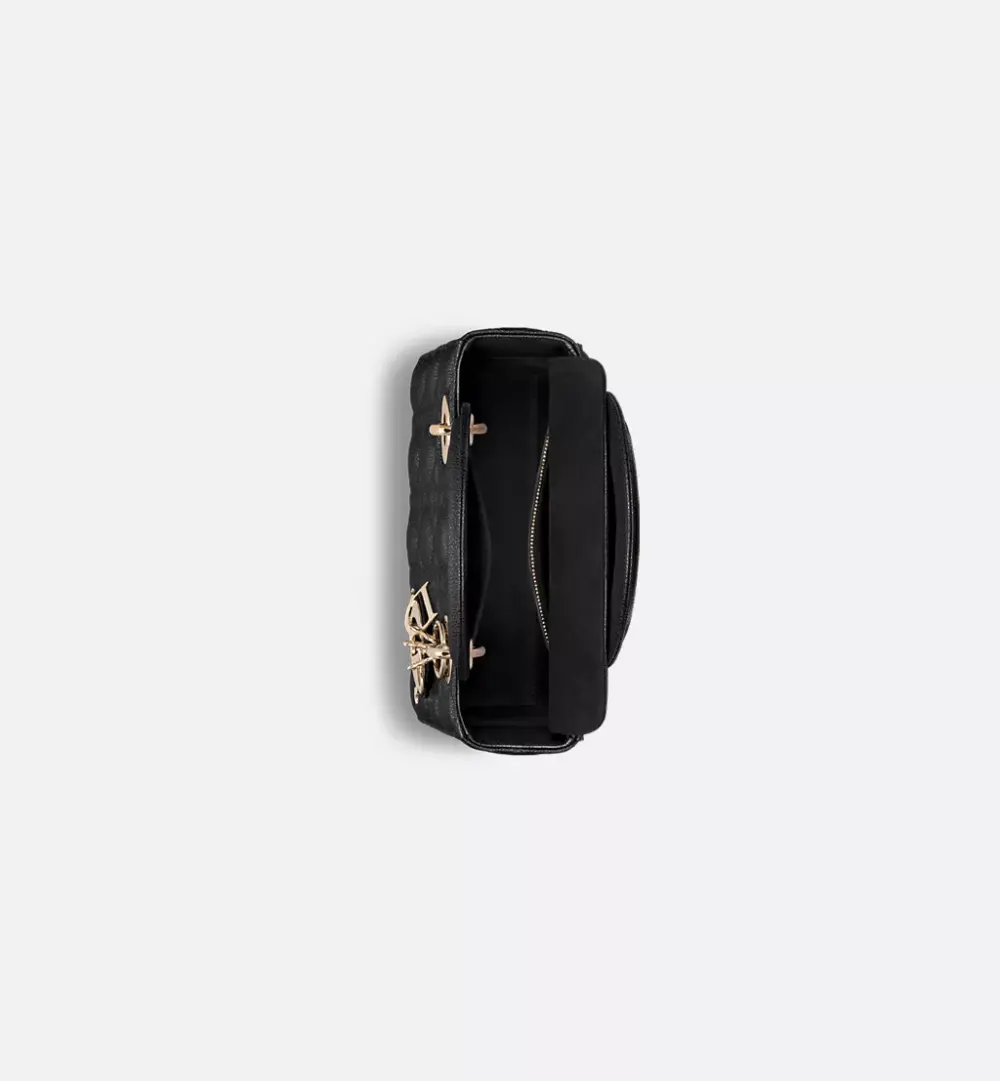 DIOR LADY DIOR SMALL BLACK GHW