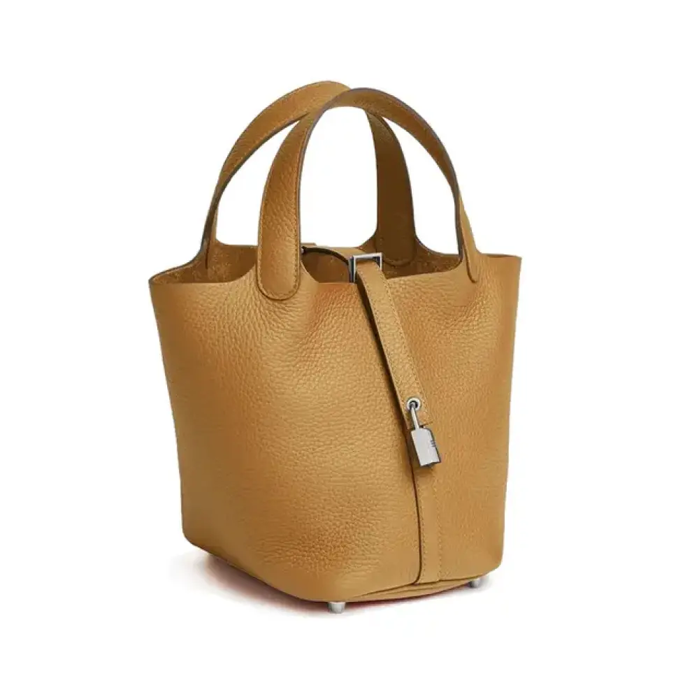 HERMES PICOTIN 18 BISCUIT GHW