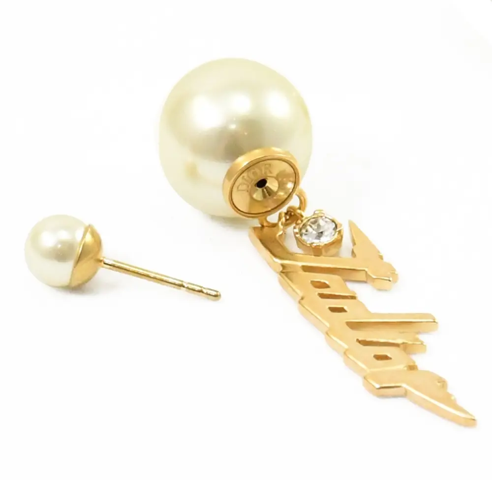 DIOR EARRING ANTING DROP - JADIOR GRAPHIC W/ CRYSTAL ghw