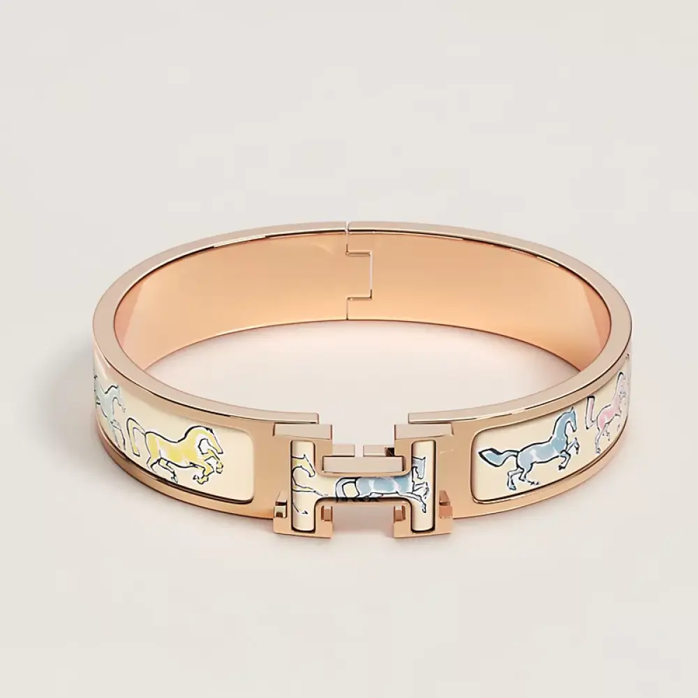 CLIC H BRACELET · CHEVAUX EN LIBERTE DOUX PASTEL RGHW