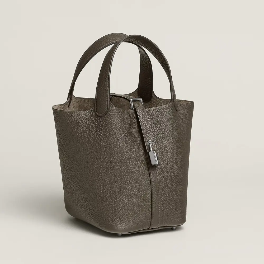 HERMES PICOTIN 18 VERT LODEN PHW