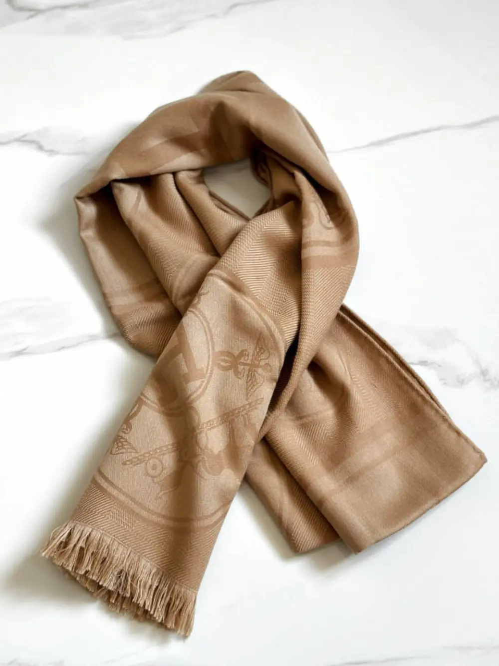 HERMES SCARF NEW LIBRIS CONFETTIS D'EX LIBRIS KRAFT