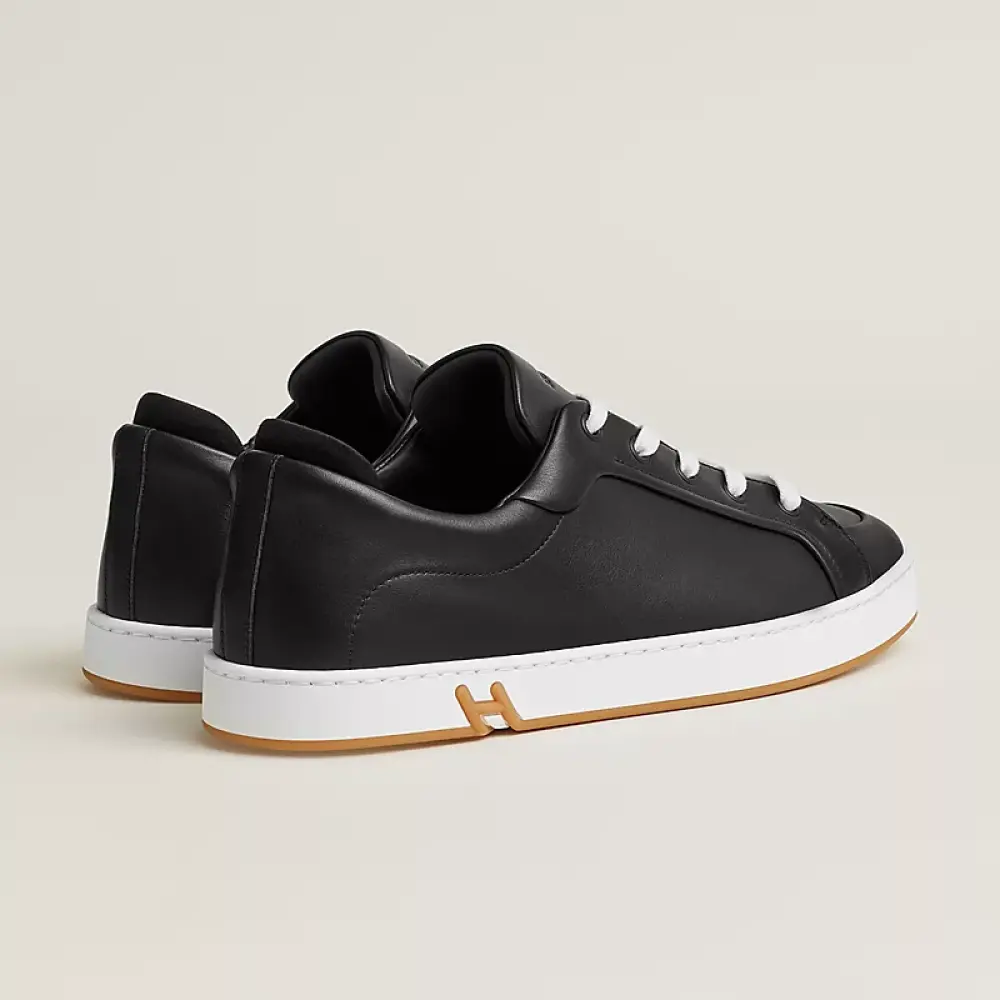 HERMES KID SNEAKER BLACK - BROWN 