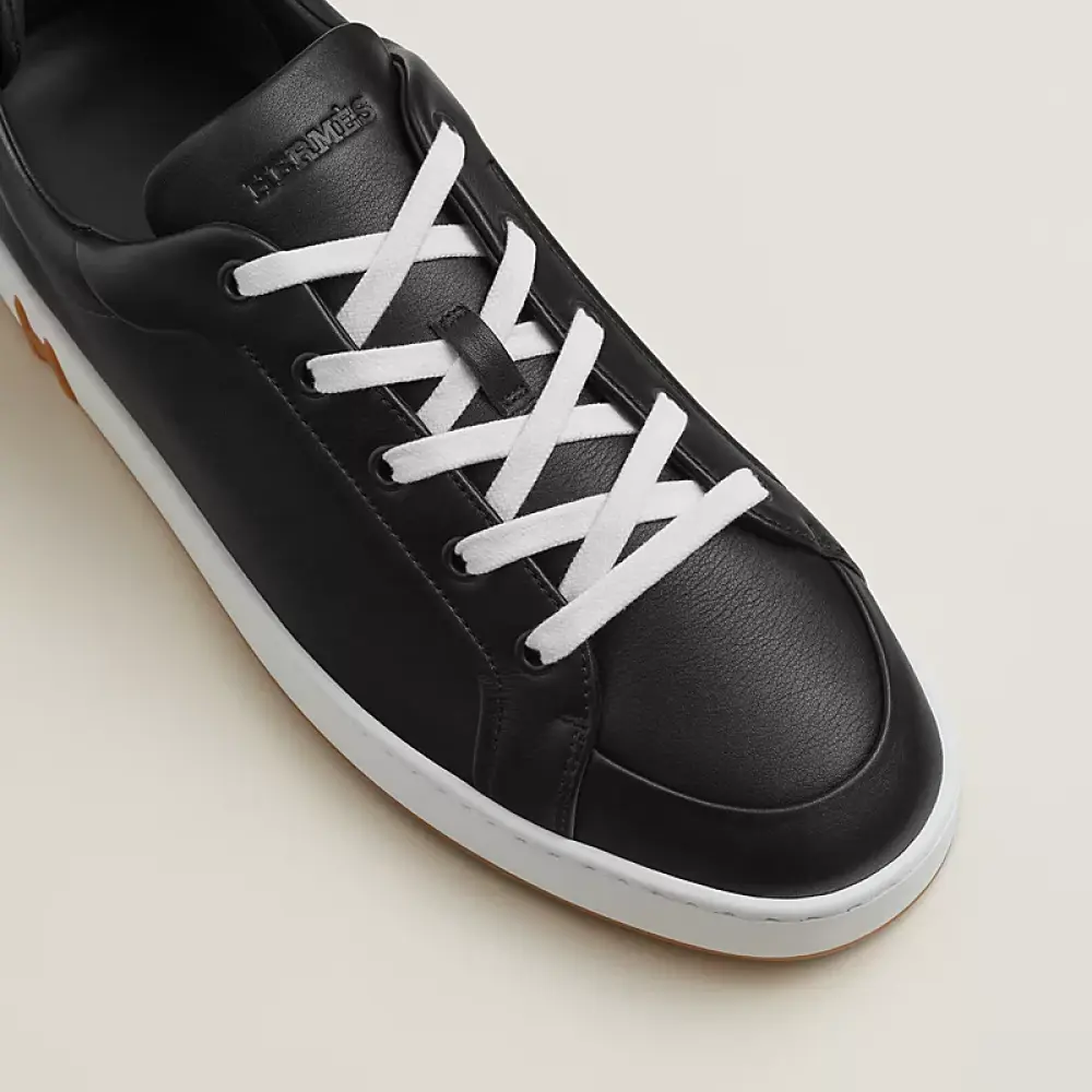 HERMES KID SNEAKER BLACK - BROWN 