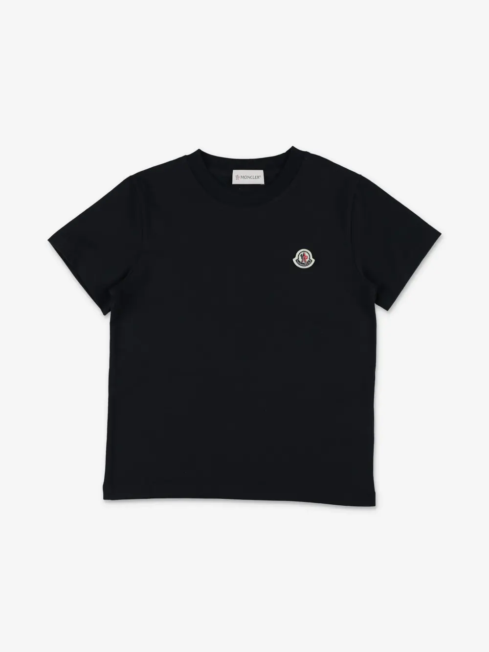 LOGO PATCH COTTON TSHIRT · BLACK