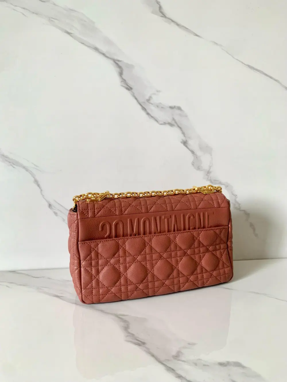 DIOR 30 MONTAIGNE CARO MEDIUM BAG rust