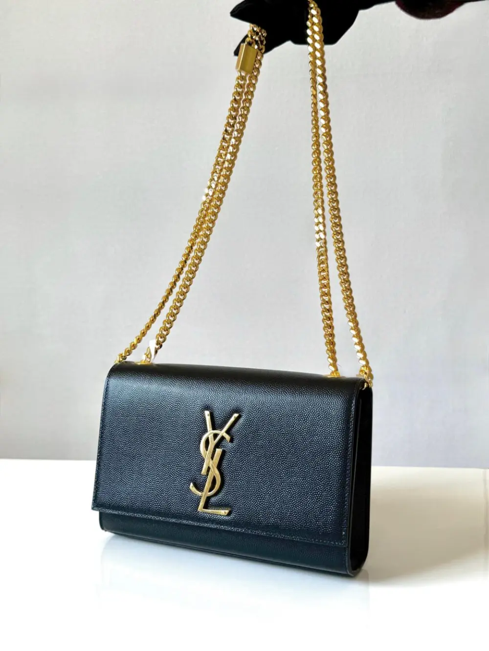 YSL SAINT LAURENT KATE SMALL BLACK GHW