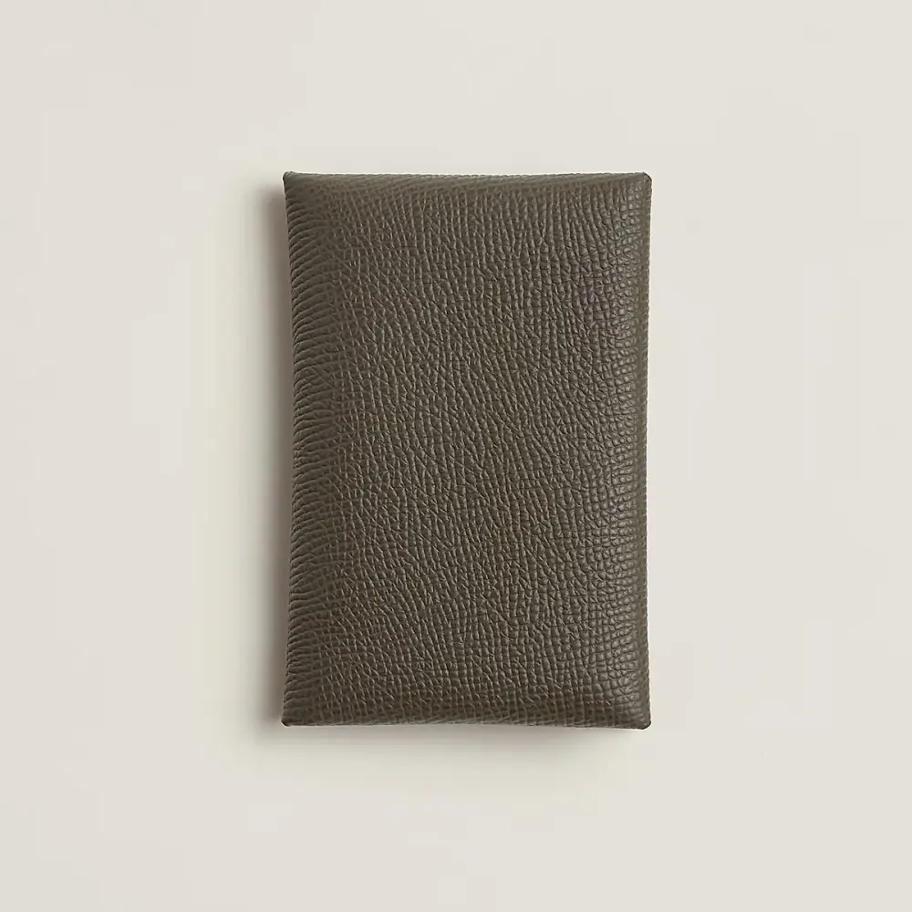 CALVI DUO CARD HOLDER · VERT LODEN EPSOM