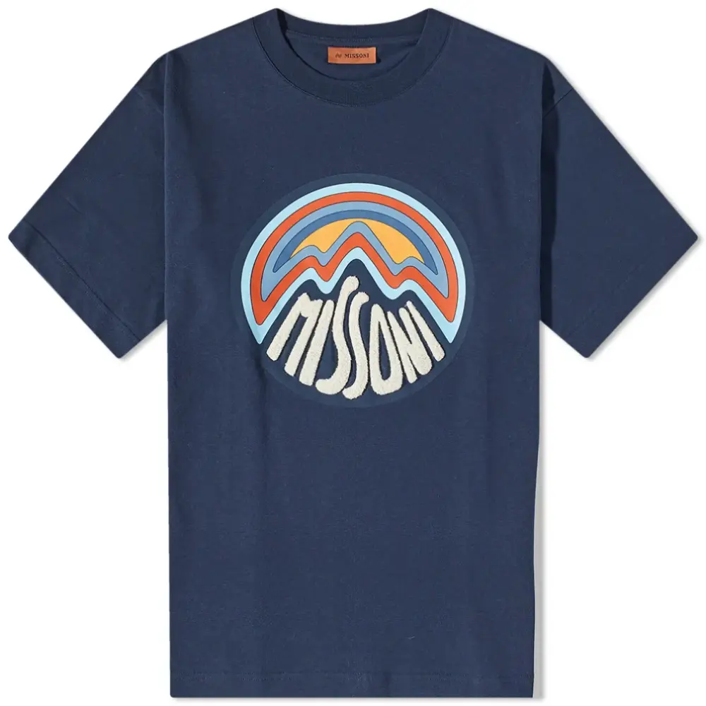 MOUNTAIN LOGO TSHIRT · NAVY