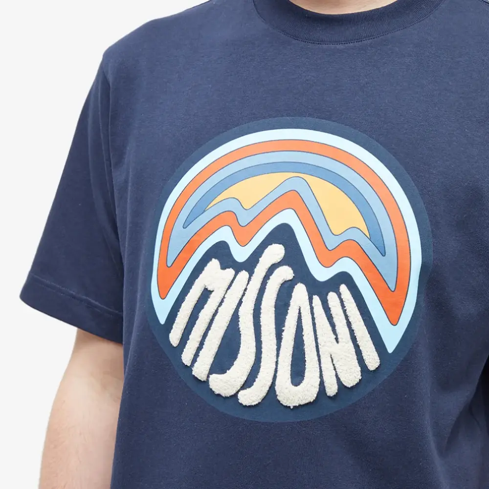MISSONI MOUNTAIN LOGO TSHIRT NAVY