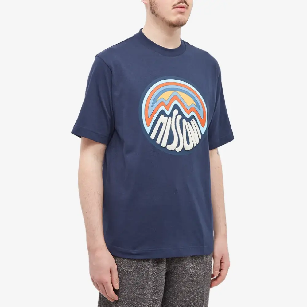MISSONI MOUNTAIN LOGO TSHIRT NAVY