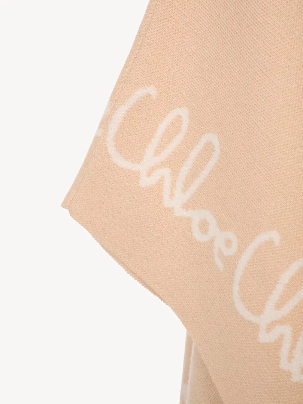 CHLOE KIDS CAPE COAT BEIGE PRINT