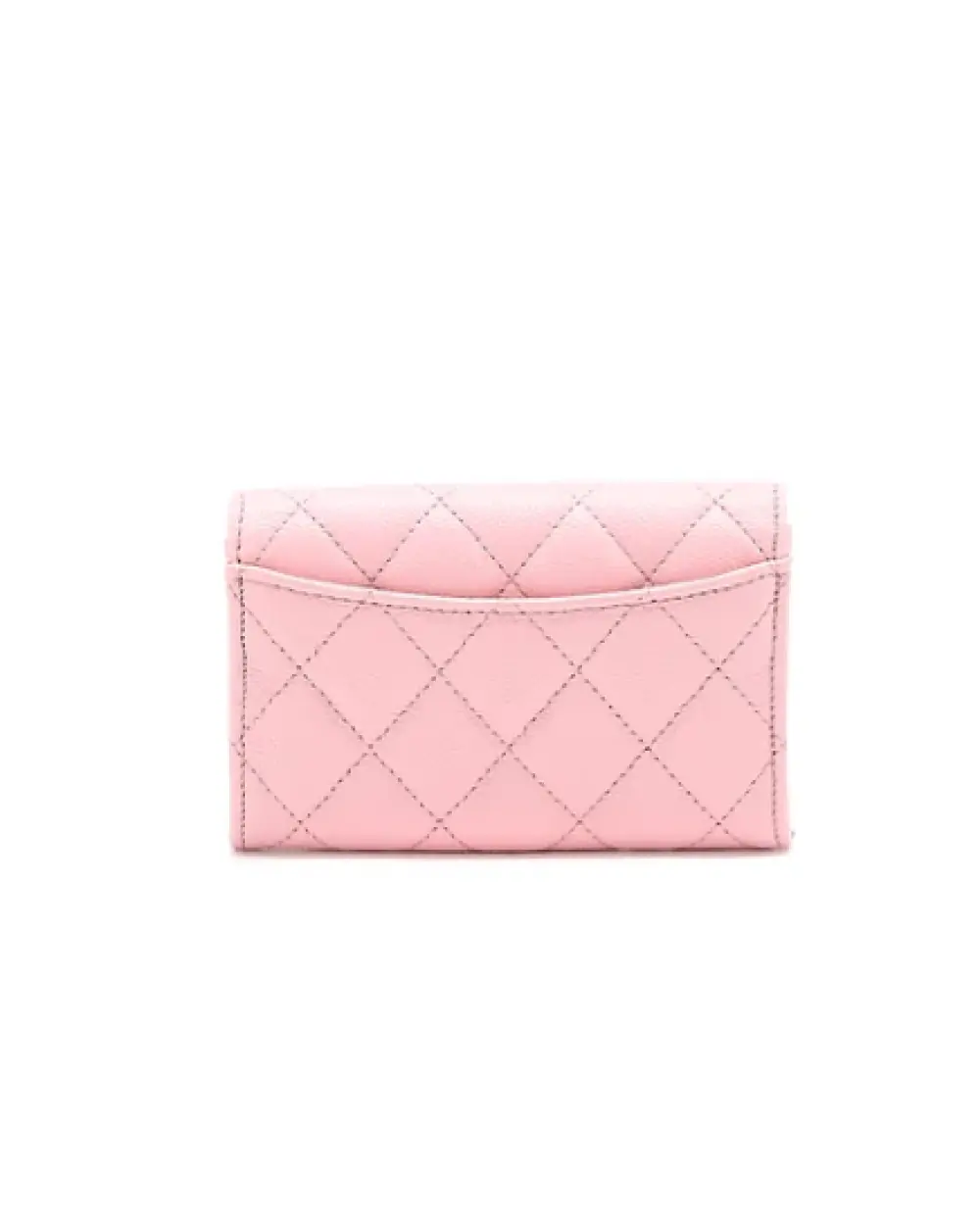 CHANEL CLASSIC CARD CASE FLAP LIGHT BABY PINK CAVIAR SHW