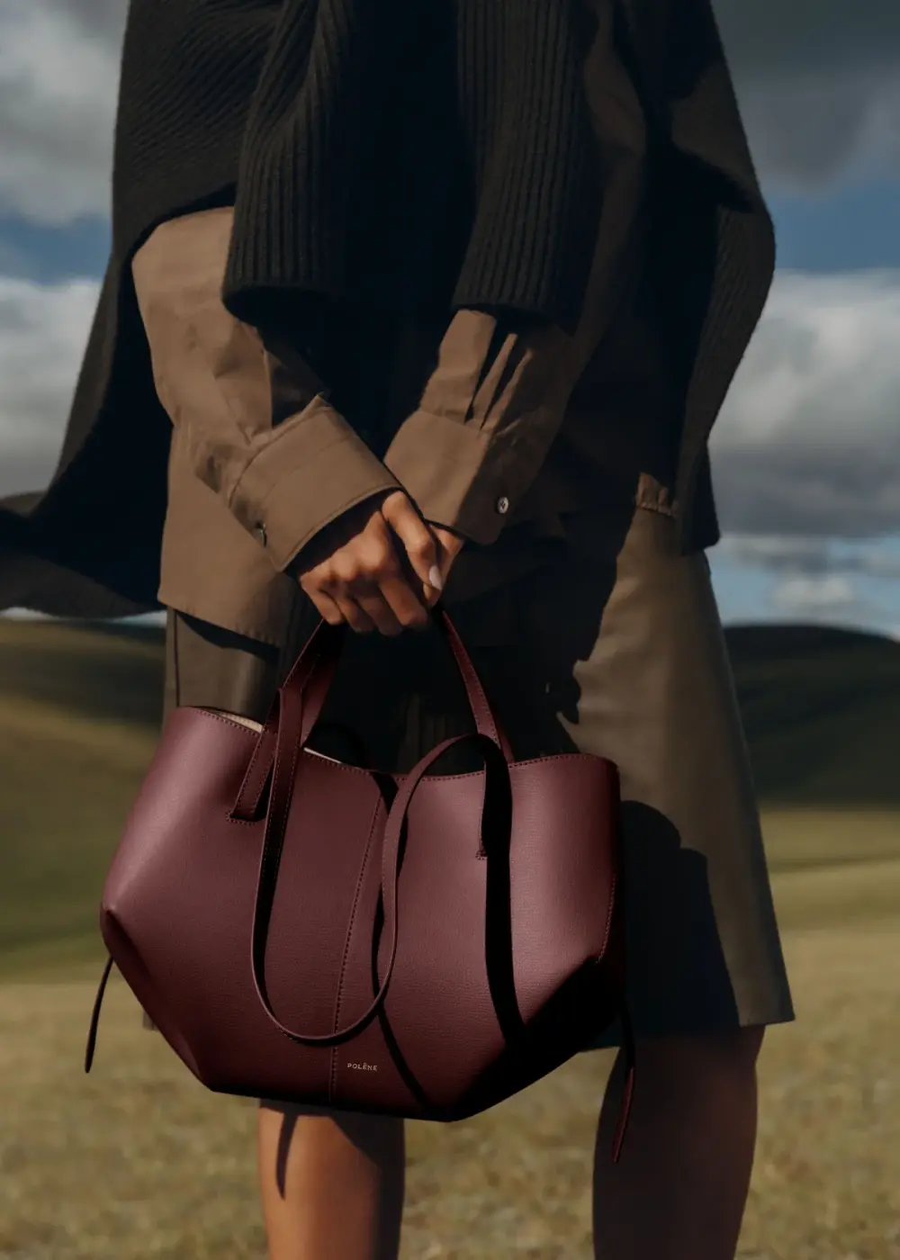 POLENE CYME MINI BLACK CHERRY / CERISE