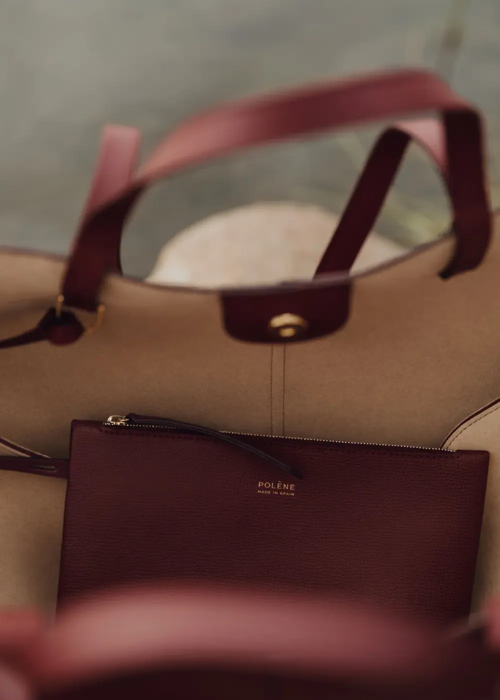 POLENE CYME MINI BLACK CHERRY / CERISE