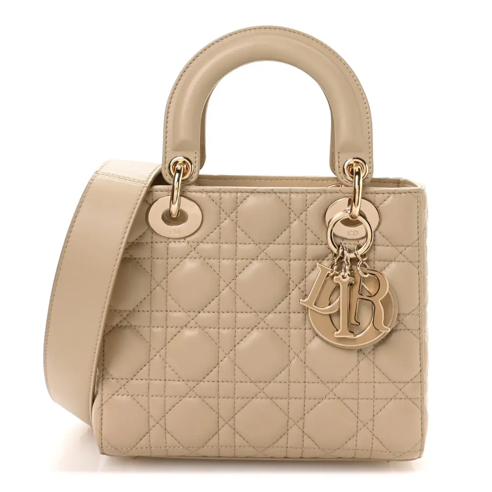 LADY DIOR SMALL W/ PINS · sand ghw