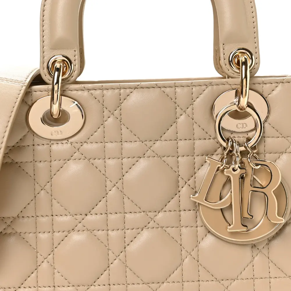 DIOR LADY DIOR SMALL W/ PINS sand ghw