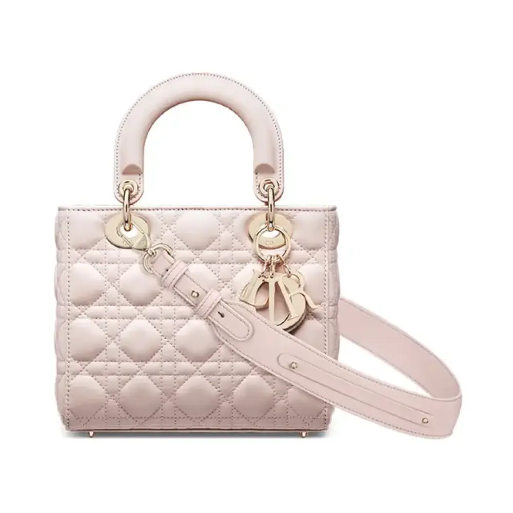 LADY DIOR SMALL W/ PINS (PRELOVED) · powder pink