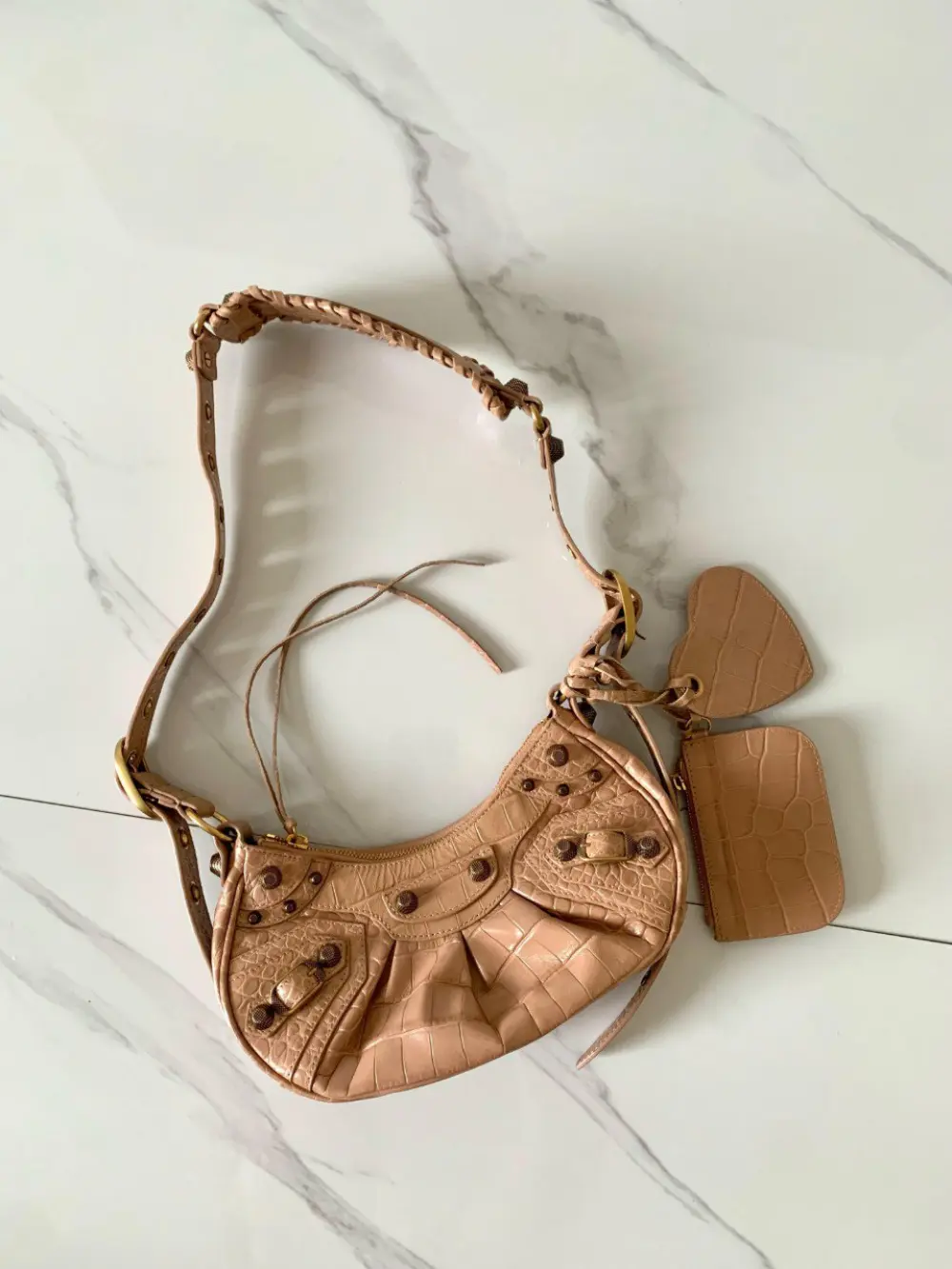 BALENCIAGA LE CAGOLE XS nude ghw