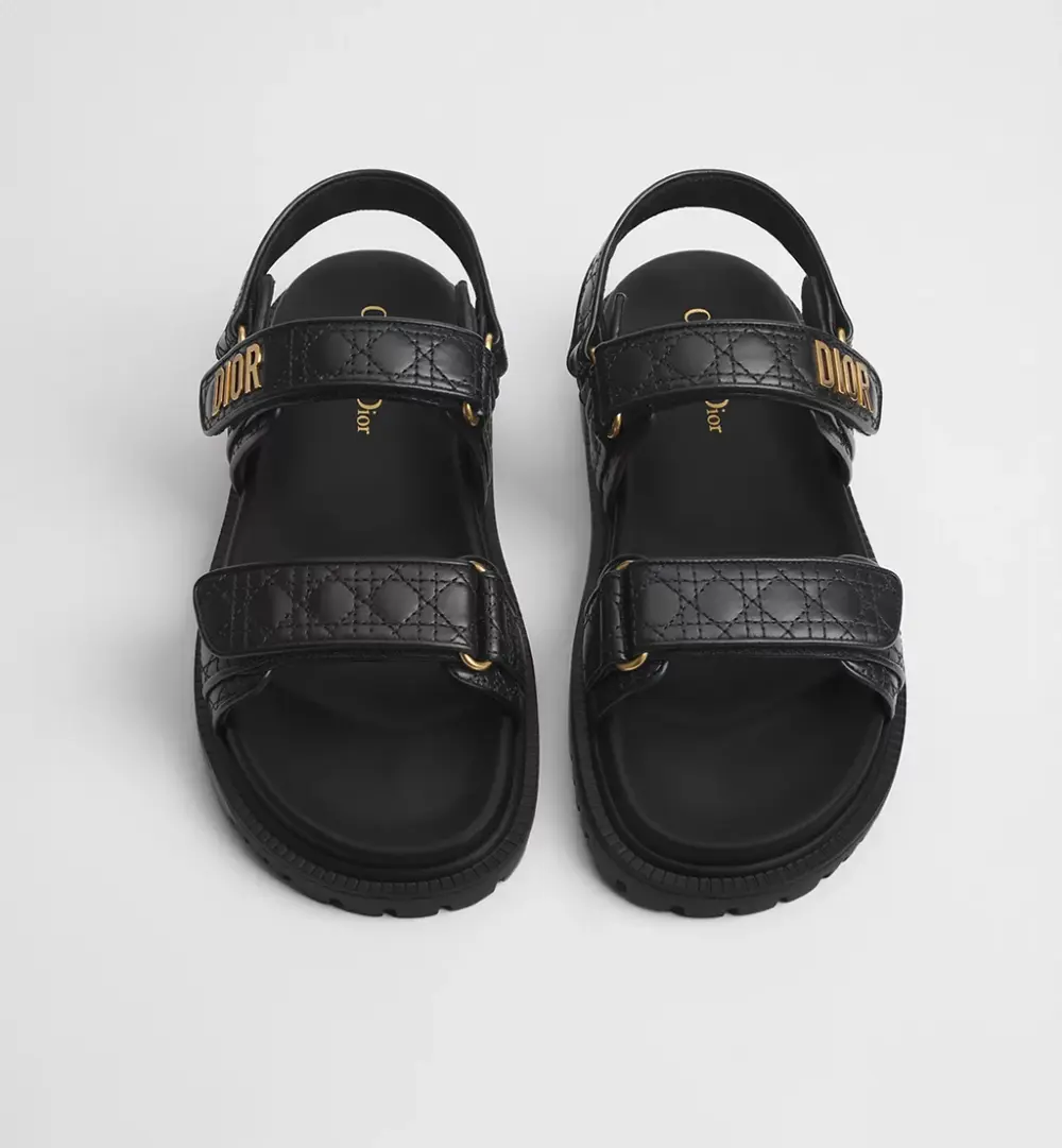 DAD · black quilted cannage calfskin (900)