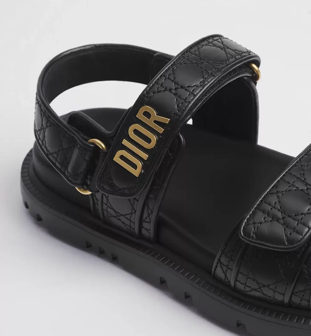 DIOR DAD black quilted cannage calfskin (900)