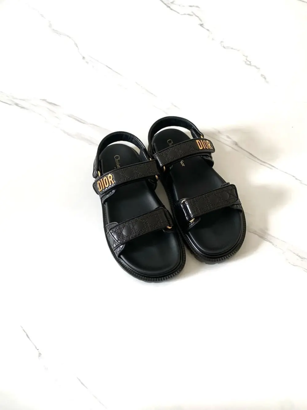 DIOR DAD black quilted cannage calfskin (900)