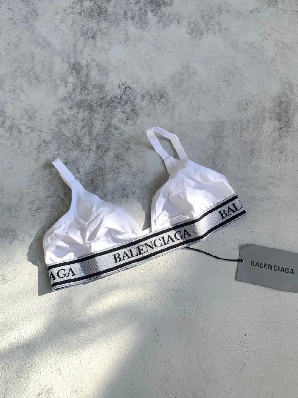 BALENCIAGA BRA black white