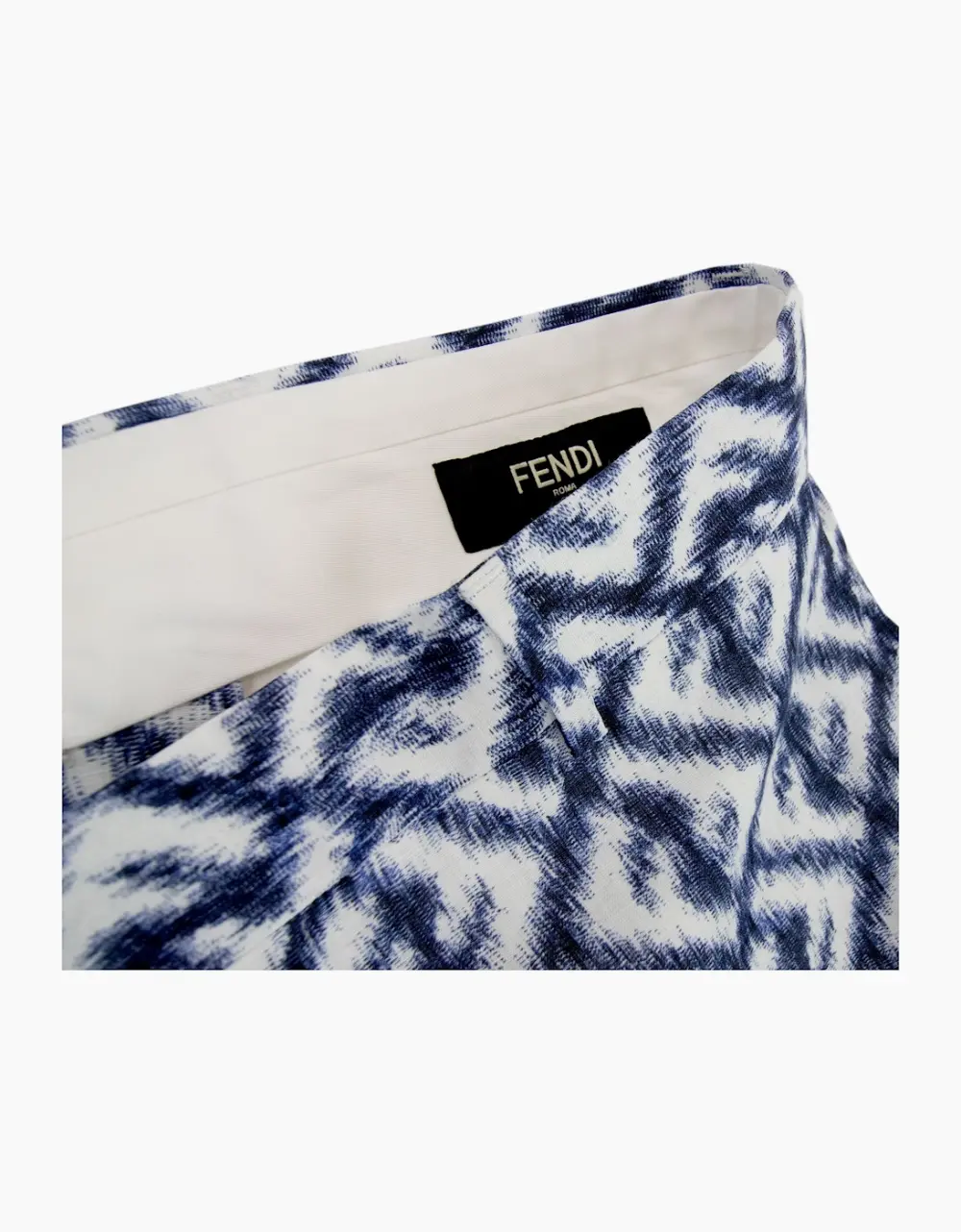 FENDI LOGO SHORTS blue