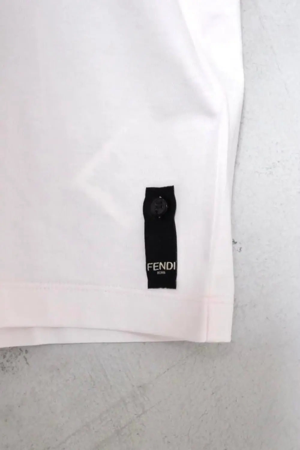 FENDI TSHIRT LOGO FF baby pink