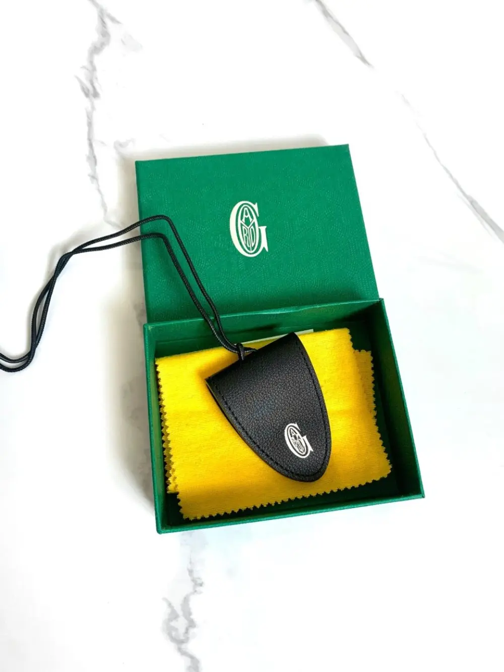 GOYARD CROC UNIVERSEL BAG CLIP black