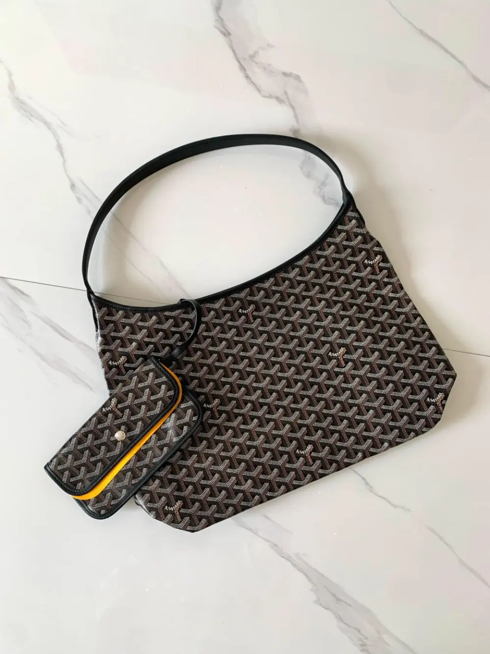 GOYARD BOHEME HOBO PM black black