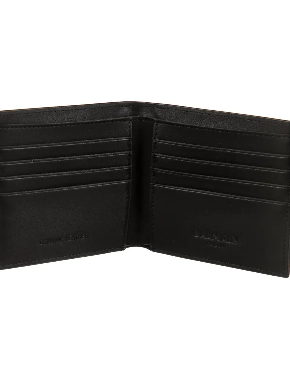 BALMAIN BIFOLD WALLET MEN black logo white