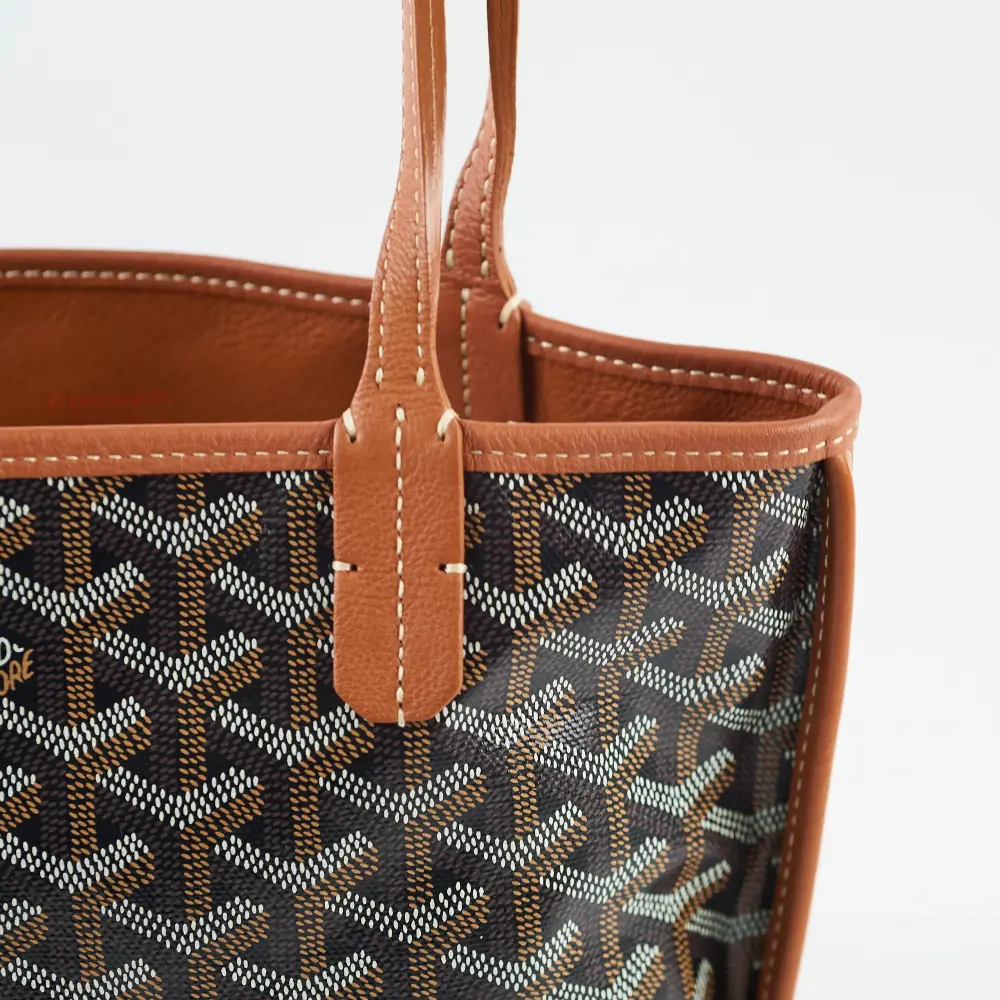 GOYARD MINI ANJOU black tan
