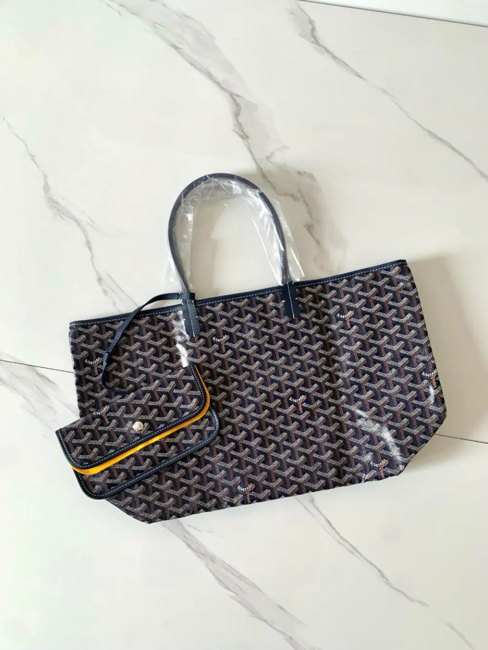 GOYARD ST LOUIS PM navy blue