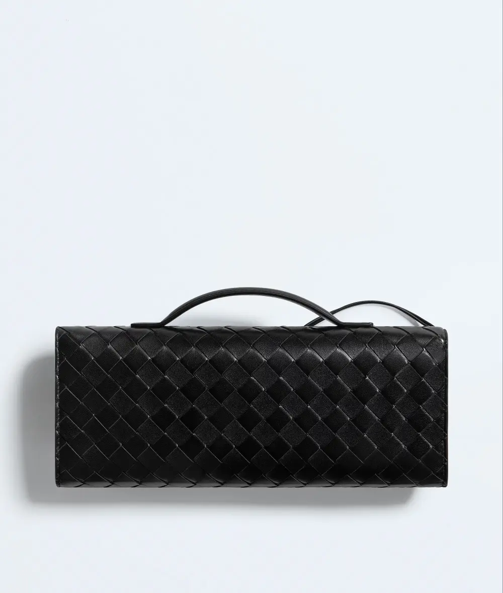 BOTTEGA VENETA BV ANDIAMO CLUTCH black