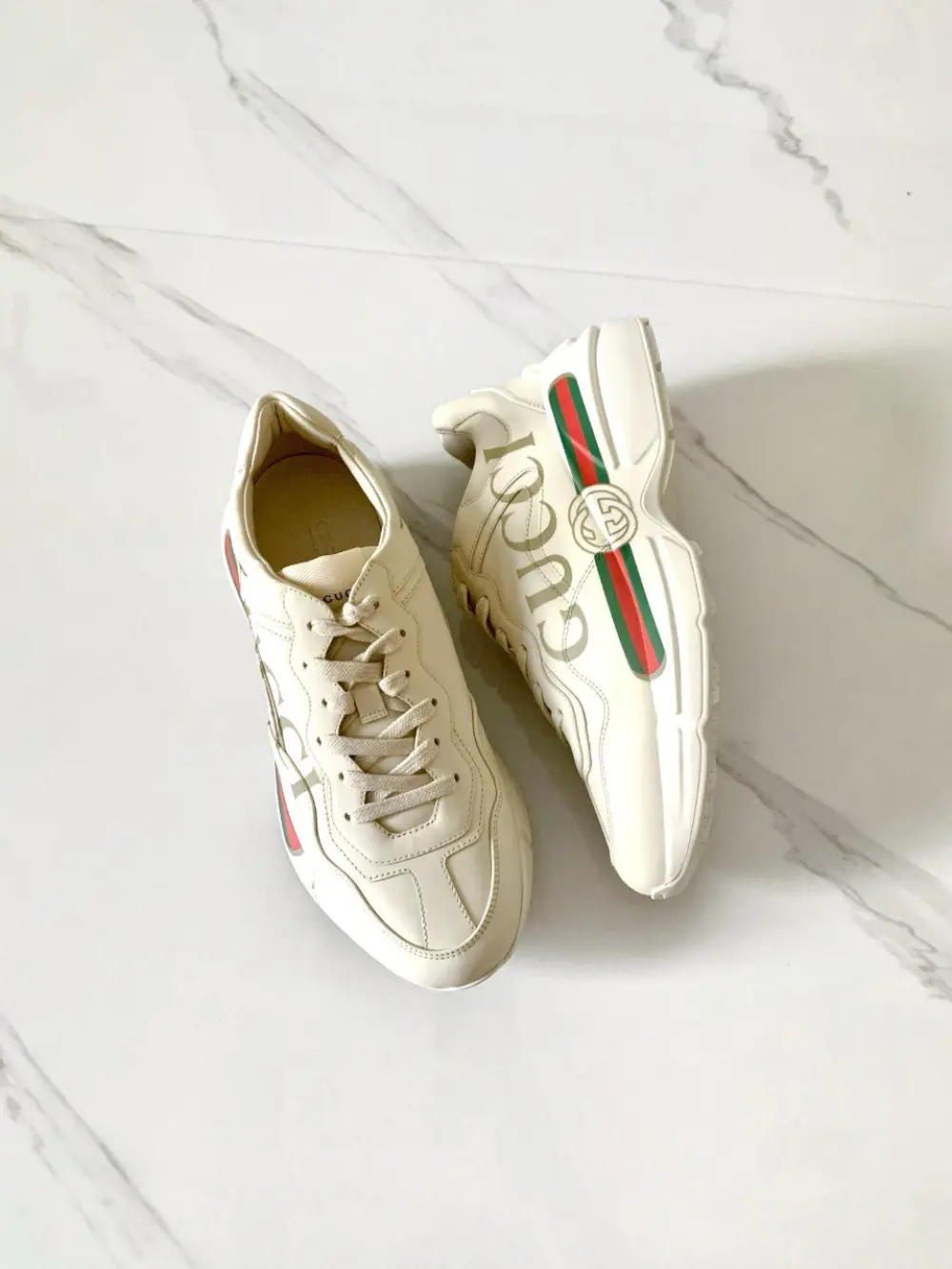 GUCCI GG RHYTON SNEAKERS white