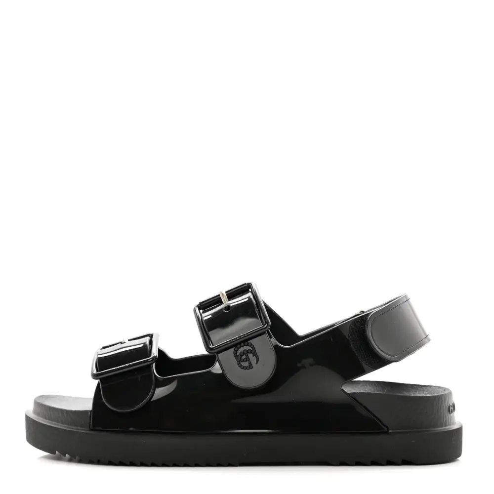 GUCCI GG RUBBER DAD SANDAL black