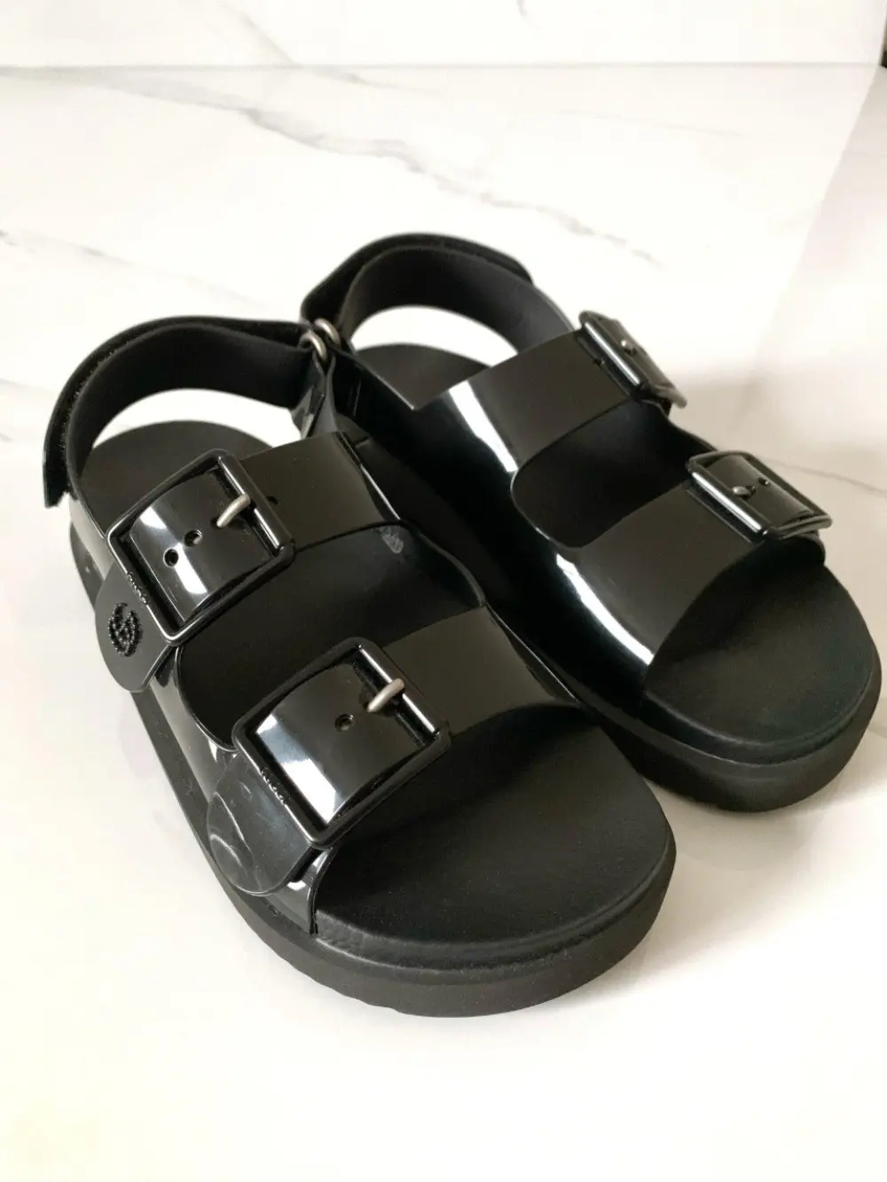 GUCCI GG RUBBER DAD SANDAL black