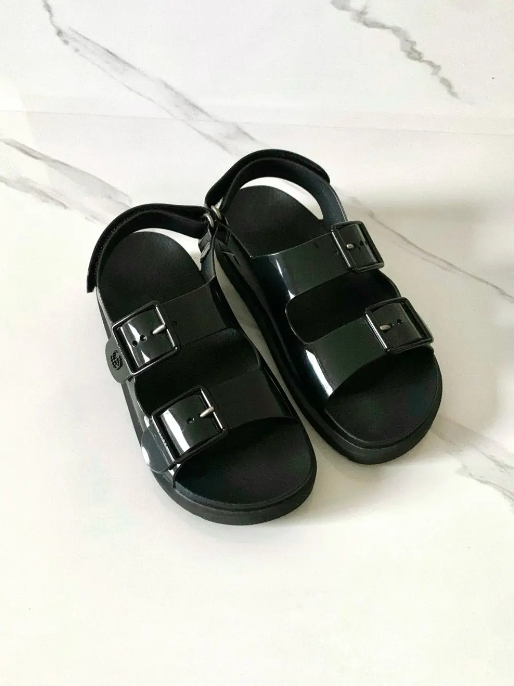 GUCCI GG RUBBER DAD SANDAL black